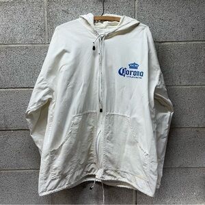 Vintage Corona La Playa Mas Fina Pto Vallarta Cotton Zip Up Hoodie